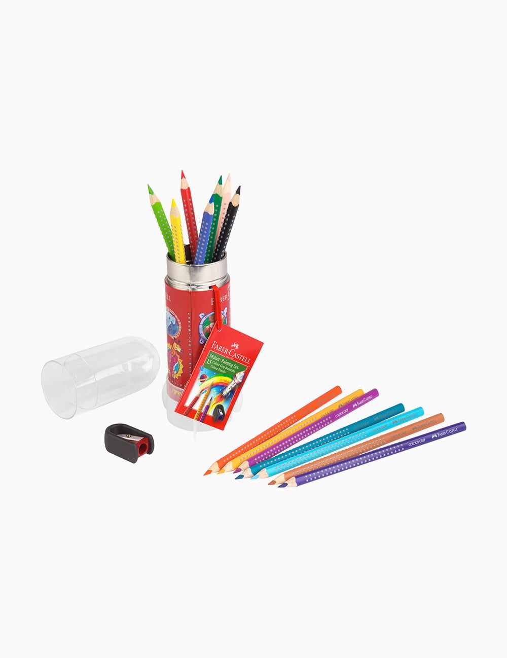 Set cadou Faber Castell Racheta 15 creioane colorate grip FC112457 2